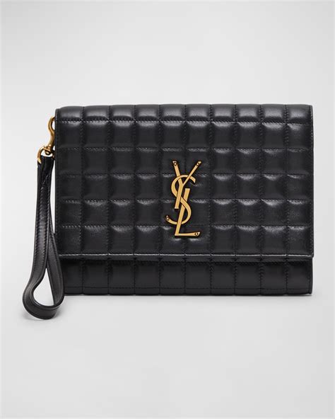 ysl wristlet pouch|ysl clutch women.